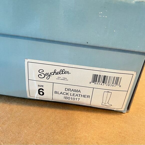 NWT Seychelles Drama Black Leather Knee High Riding Boots 6 - Picture 10 of 10
